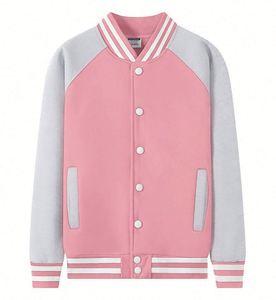 Sweatshirts à col montant Offre Spéciale pour hommes Vestes universitaires en polaire Vestes de baseball brodées personnalisées Oem avec logo - Product Image 3