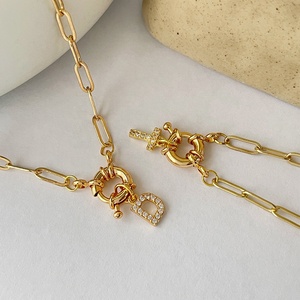 Joyería de estilo hip hop de 14K, cadena de papel chapada en oro de 26 letras iniciales, micro incrustaciones de circonia, colgante, Gargantilla, collar, joyería - Product Image 6