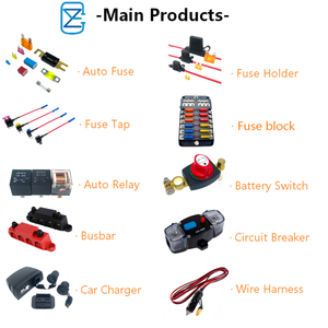 Disjoncteur en ligne réinitialisable 100A 12-24V CC 3-15AWG avec porte-fusible à réinitialisation manuelle pour applications automobiles, marines et solaires - Vente en gros - Product Image 4