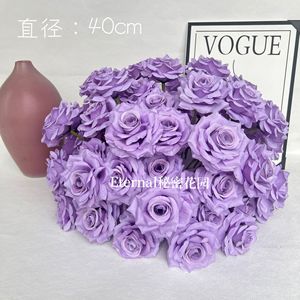Boule de fleurs artificielles Secret Garden, hydrangea rose, décoration de mariage sphérique - Product Image 3