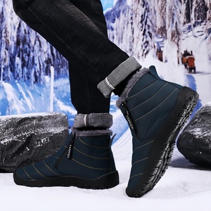 Nouvelles <span class=keywords><strong>Bottes</strong></span> <span class=keywords><strong>de</strong></span> <span class=keywords><strong>Neige</strong></span> Homme Grande Taille 2026 – Chaussures d'Hiver Chaudes et Épaisses pour l'Extérieur avec Fermeture Éclair, Doublure en Velours Thermique et Semelle Intérieure en PVC/EVA - Product Image 6