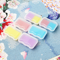 Colle adhésive en gel de silicone multicolore réutilisable pour peinture diamant, avec boîte de rangement, pour outils d'artisanat artistique diamant 5D DIY