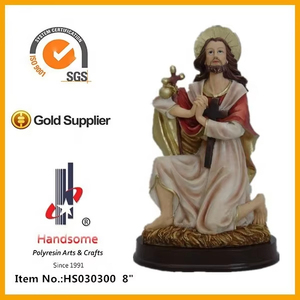 Statue religieuse 3D en cristal de 4 pouces, nouveau design, Jésus Nazareth, peinte à la main, en résine durable, personnalisable, plus de 30 ans d'expérience - Product Image 4