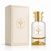 Flacon de parfum carré en verre avec pulvérisateur, finition mate, design plat, compatible OEM/ODM, personnalisable, diffuseur de parfum à bâtonnets gratuit