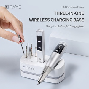 Top Brand di alta qualità elettrico Manicure Cordless Nail Drill base di ricarica per Nail Art - Product Image 4