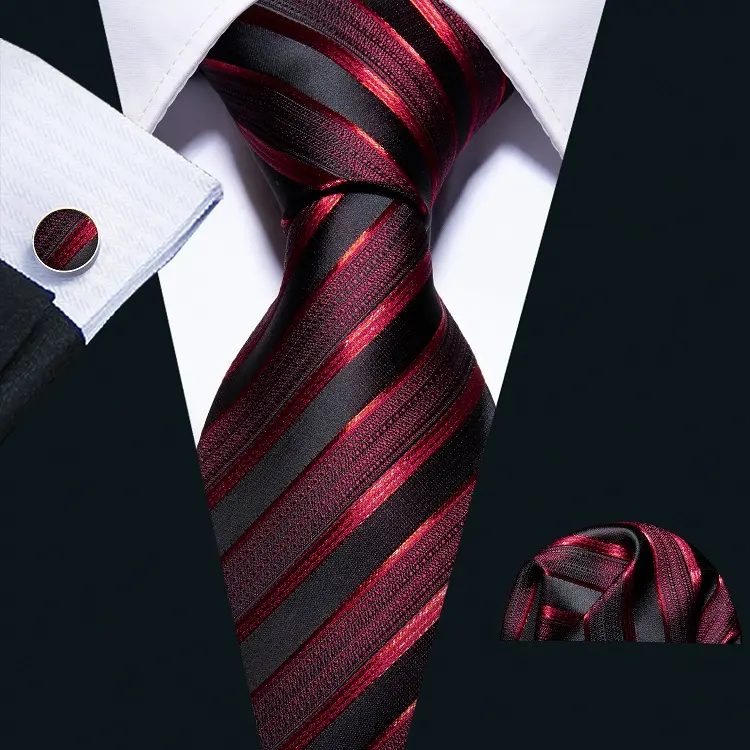 Großhandel New Design Striped Herren Krawatten Krawatte Custom 100% Seide Krawatten