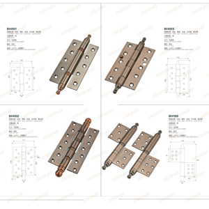 Charnières de porte en cuivre antique en acier inoxydable robuste 201/304/430 <span class=keywords><strong>Charnière</strong></span> de grande porte extérieure <span class=keywords><strong>Charnière</strong></span> bout à bout pliante de 8 pouces - Product Image 6