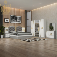 Grande Promotion Lit King Size Moderne 1,8m en Bois, Ensemble de Meubles de Chambre avec Rangement, Fonctions Massage et Design Personnalisable pour Chambre à Coucher