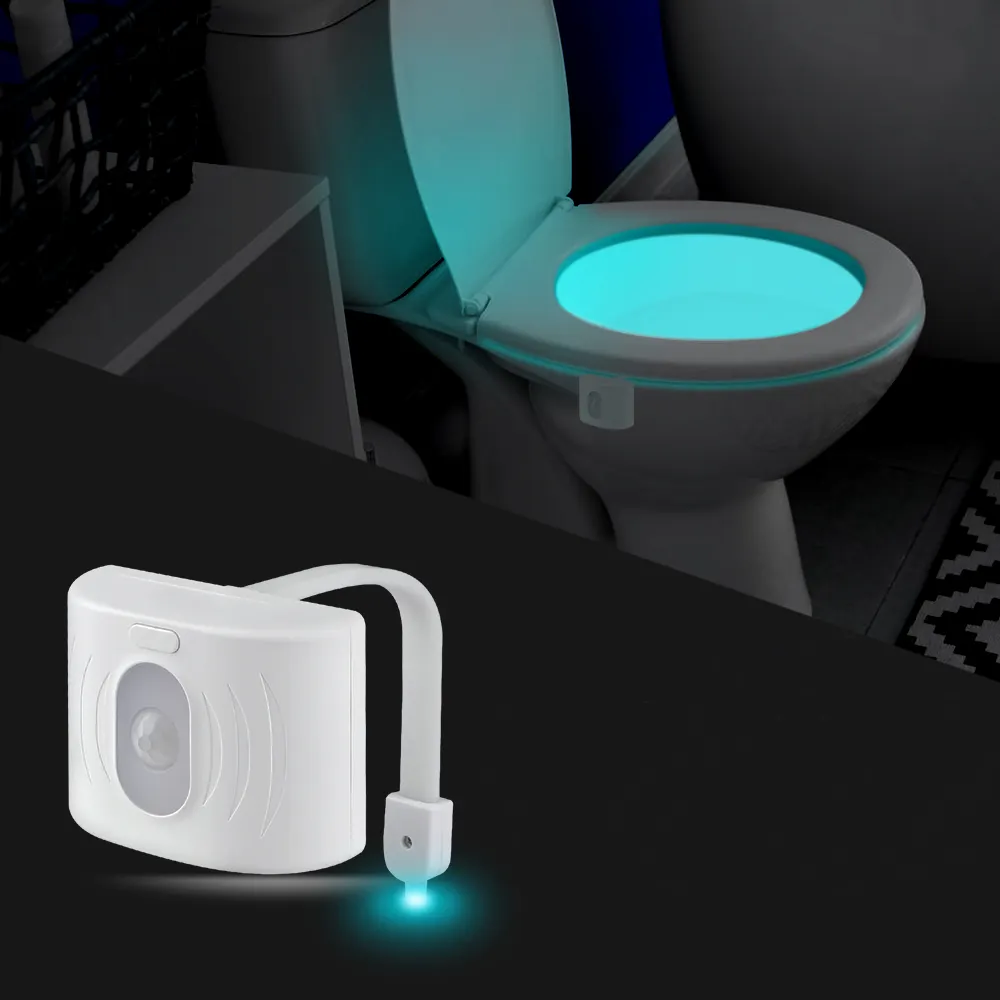Körper bewegung aktiviert Ein/Aus-Sitz sensor Dekorations beleuchtung Smart Badezimmer Toilette LED Nachtlicht