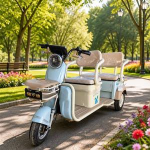 <span class=keywords><strong>Tricycle</strong></span> <span class=keywords><strong>électrique</strong></span> pour adultes, 3 roues, sièges <span class=keywords><strong>tandem</strong></span>, panier avant et rangement, pour les loisirs en famille, homologué CE - Product Image 2