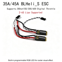 Controlador de Velocidade HSKRC BLS 20A 30A 35A 45A BLHeli-S Brushless ESC 2-6S Lipo DShot600 para Drones FPV de Corrida e Freestyle