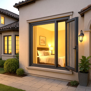 Mỹ nhiệt phá vỡ khung nhôm đôi kính cửa sổ cửa sổ - Product Image 1