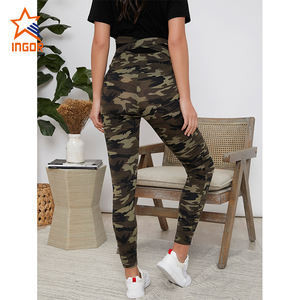 הסוואה יולדות מכנסיים למשרד תמיכה ליולדות חותלות יוגה כושר ללבוש - Product Image 4