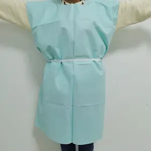 Capa de Bata de paciente de papel desechable de uso único para pacientes