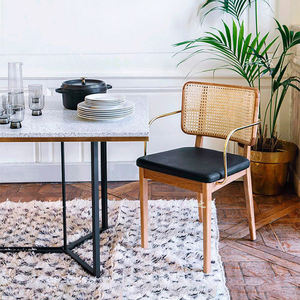 Wholesale <b>outdoor</b> rattan French bistro <b>chairs</b>, weather-resistant, <b>stackable</b>, suitable for patios, balconies, hotels, restaurants - Product Image 5