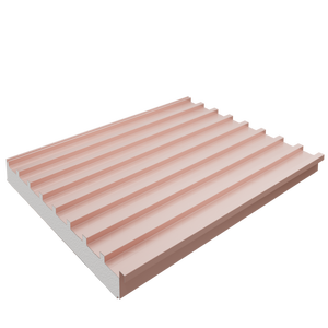 Panneau de toiture en aluminium rainuré recouvert de PVDF avec âme isolante PIR, bouclier <span class=keywords><strong>thermique</strong></span> pour bâtiment <span class=keywords><strong>extérieur</strong></span> - Product Image 2