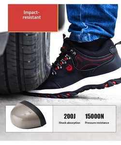 Chaussures <span class=keywords><strong>de</strong></span> <span class=keywords><strong>sécurité</strong></span> antidérapantes à embout d'acier <span class=keywords><strong>de</strong></span> haute qualité pour femmes, taille 6.5, semelle en caoutchouc, <span class=keywords><strong>tendance</strong></span>, pour le travail en extérieur, protection optimale des pieds - Product Image 5