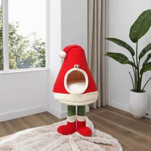 High Quality Custom Made Cat Tower Factory Wholesale Indoor Christmas Cat Tree Scratching Post Mat Sisal Material Elegant Design - Product Image 6