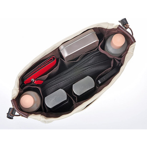 Oferta Relámpago: Bolsa de Lona Blanca con Diseño de Múltiples Bolsillos y Cordón para Cosméticos, Ideal para Promociones - Product Image 6