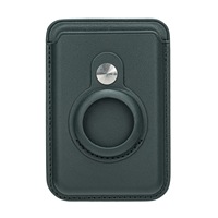 Portafoglio in Pelle PU con Slot per AirTag per iPhone Mini, Custodia Magnetica in Pelle per Carte e Smartphone