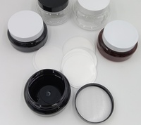 Pot en PET transparent à large ouverture, grande capacité, personnalisable avec logo, écologique, pour beurre corporel et gommage au sucre – Vente en gros