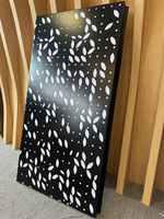 Panneau mural de plafond en alliage d'aluminium sur mesure pour hall de bureau élégant avec éclairage LED, ignifuge et étanche, garantie 5 ans