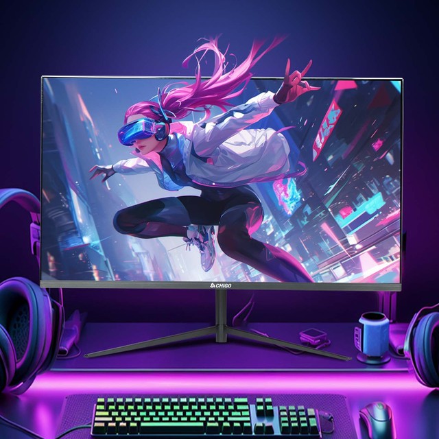 Chigo 27 Inch 32 Full hd 1080p 4k Curved 120hz Ips Panel Ultrawide ultra Thin Computer with 360 Degree Visual Oled Monitor