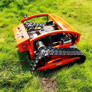 Petite tondeuse à gazon sur chenilles, essence, 4 temps, autopropulsée, lame rotative professionnelle, éjection arrière - Product Image 2