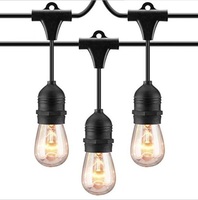 Guirlande lumineuse LED S14 étanche IP65, dimmable, incassable, style Edison E27, pour extérieur, vintage, pour fêtes, jardins et cafés