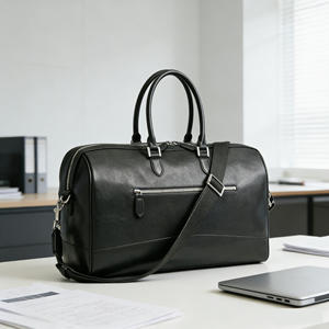 Bolsa de Viaje de Cuero con Logotipo Personalizado NOVOTE, Gran Capacidad de 31.5L, Portátil con Correa para el Hombro, Bolsa de Viaje de Fin de Semana, Bolsa de Gimnasio para Deportes - Product Image 2