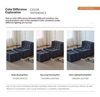 Fauteuil individuel moderne minimaliste en velours, tissage gaufré, emballage roulé, garnissage en éponge compressée, pour l'exportation