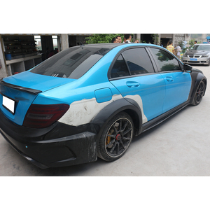 Kit de Mejora para Auto, Fibra de Carbono Húmeda, Parachoques Delantero y Trasero, Capó, Guardabarros, Nuevo, Compatible con Benz Clase C 2012-2014 W204 <span class=keywords><strong>Black</strong></span> Series - Product Image 5