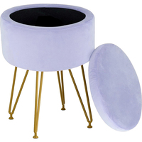Vanity Seat Chambre Maquillage Pouf Piano Chaise Saumon Rose Velours Fourrure Moderne Accent Tabourets
