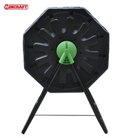 Gobelet rotatif 130L à double chambre pour composteur de jardin extérieur