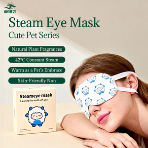 Maschera Oculare Riscaldante Monouso Personalizzata 2025 in Cotone con Logo Privato, Scaldacchi per Dormire - Product Image 1