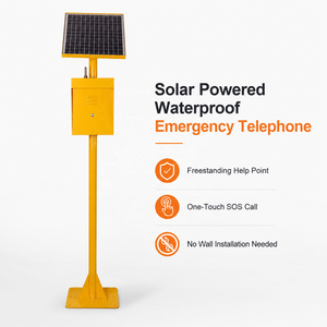 Station d'appel SOS solaire pour zones isolées, système téléphonique d'urgence autonome et étanche pour l'extérieur - Product Image 1