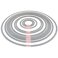 Ensemble de rails de train urbain en blocs de construction, rails droits/courbes/en croix/flexibles, jouet de construction de 40 pièces pour les 14 ans et plus, transport