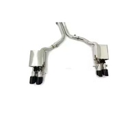 RVE Audi SQ5 B8/B8.5 3.0T 2016-2024 Garansi 3 Tahun Pipa Knalpot Stainless Steel dengan Katup Peredam Suara Tebal 1.5mm Poles Cermin OEM