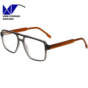 Gafas de Sol Unisex Rectangulares con Protección Anti Luz Azul, Monturas de Acetato con Estampado Animal para Rostro Diamante, Nueva Moda <span class=keywords><strong>2023</strong></span> - Product Image 4