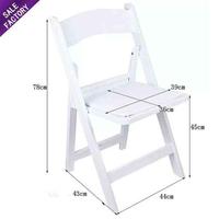Chaises Pliantes en Résine Blanches Wimbledon Rembourrées pour Événements, Jardin, Fêtes de Mariage – Vente en Gros