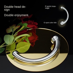 Self-Pleasure <strong>Anal</strong> Sex Toy Zinc Alloy Double Head <strong>Anal</strong> Plug - Product Image 2
