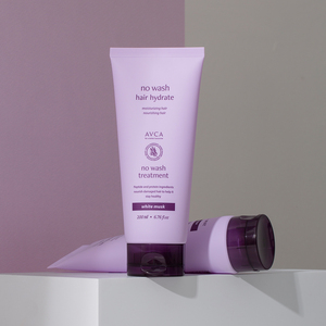 AVCA Korean No-Wash White Musk Hair Pack 200ml Traitement sans rinçage Kératine Huile d'argan Protéine de soie hydrolysée Léger - Product Image 3
