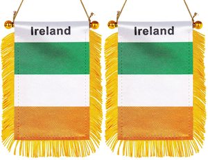 Envío rápido Irlanda ventana colgante Mini coche pequeña bandera Banner para ver espejo Decoración - Product Image 1