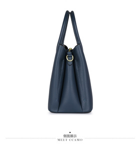 Sac à main de luxe grande capacité en cuir véritable pour femme, nouveau modèle, sac fourre-tout à bandoulière, vente en gros d'usine - Product Image 4