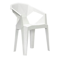 Orange PP vente en gros, prix bon marché, robuste, conception solide, fabrication chinoise, fourniture d'usine, chaise empilable en plastique