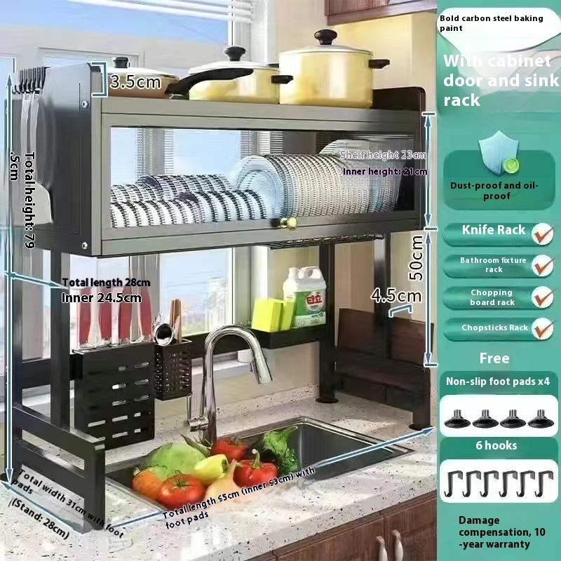 black 95CM- Deluxe complete set+single flip door