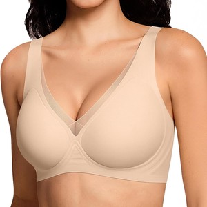 <span class=keywords><strong>Reggiseno</strong></span> OEM Senza Cuciture con Scollo Profondo a V, Push-up Senza Ferretto, <span class=keywords><strong>Super</strong></span> Traspirante, Taglio Laser per Donne - Product Image 1