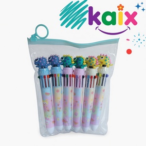 KAIX – Nouveaux Ensembles de Stylos Gel de Luxe à Personnages de Dessins Animés, Stylos à Pression à Pointe Aiguille de 0,5 mm, Lot de Stylos Neutres pour Magasin de Papeterie - Product Image 6