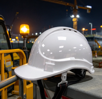 Casque de sécurité industriel ANT5, léger, ventilé, en HDPE, moins cher, avec mentonnière élastique