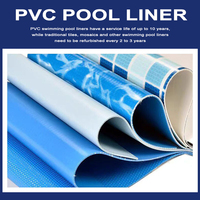 Pièce entière de revêtement de piscine à membrane en PVC sur mesure pour piscines hors sol Outils et accessoires de piscine